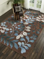 Nourison-Contours-Hand-tufted-Oversized-Leaf-and-Branch-Area-Rug