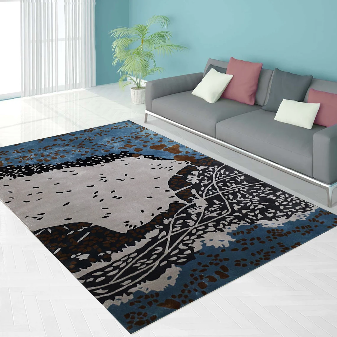 Viscose Carpet For Livingroom Bedroom